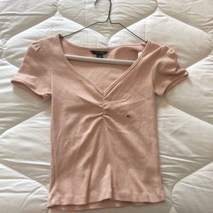 Pink American eagle top